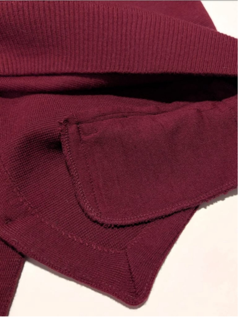 Il Granchio Wool Blend Sweater Vest 54 Burgundy Button Front Knit Waistcoat - Picture 8 of 12
